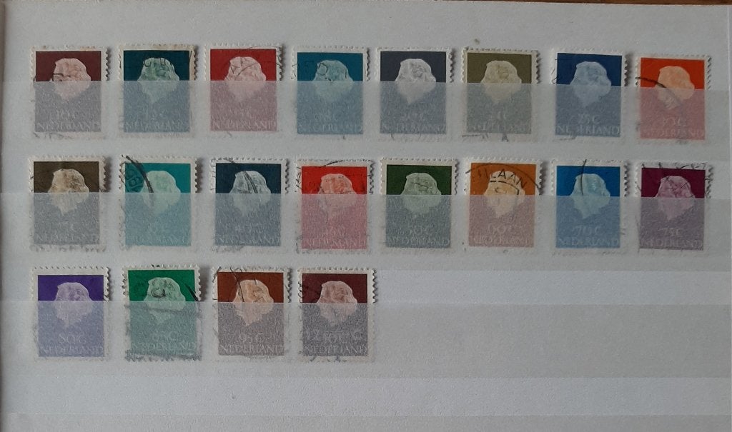 1953 Nederland 20 Postzegels Juliana Gestempeld, Ophalen, Gestempeld