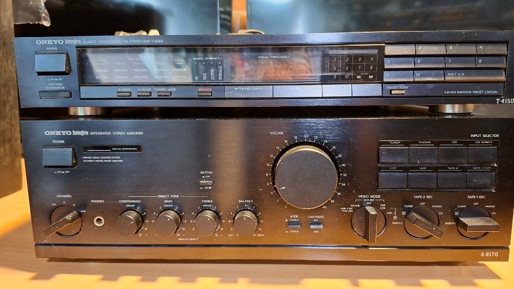 Onkyo Hifi versterker en tuner met Bose Acoustimass set, Refurbished, Ophalen of Verzenden, 60 tot 120 watt, Stereo