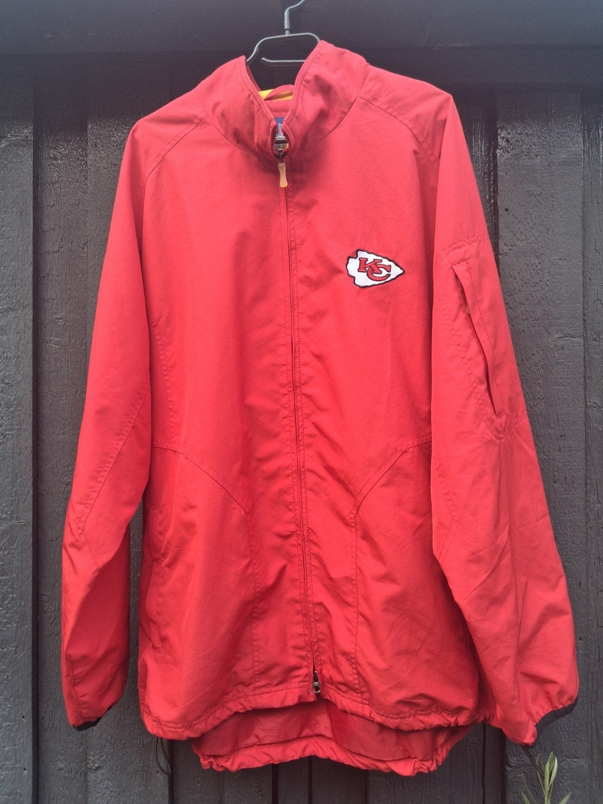 Reebok NFL Kansas City Chiefs Windjack Maat L, Kleding | Heren, Maat 52/54 (L), Ophalen of Verzenden, Zo goed als nieuw, Reebok