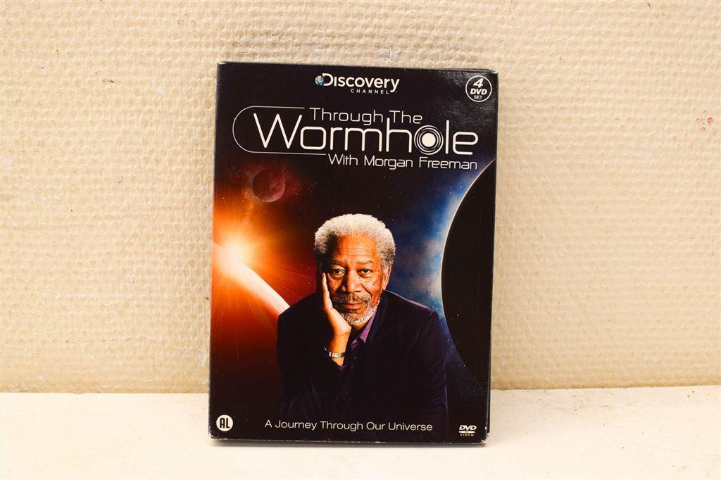 4 dvd box Trough the Wormhole with morgan Freeman 47183, Cd's en Dvd's, Ophalen of Verzenden, Gebruikt