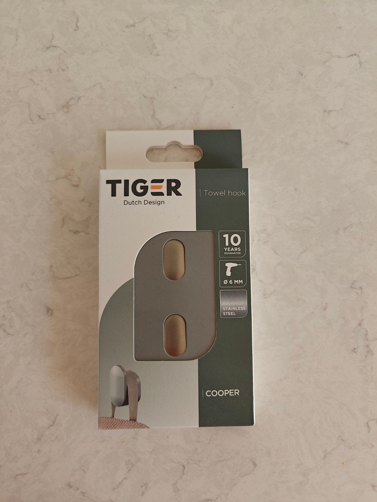 3x Tiger Cooper Handdoekhaak RVS - Nieuw in verpakking, Overige merken, Nieuw, Ophalen of Verzenden, Handdoekhaak