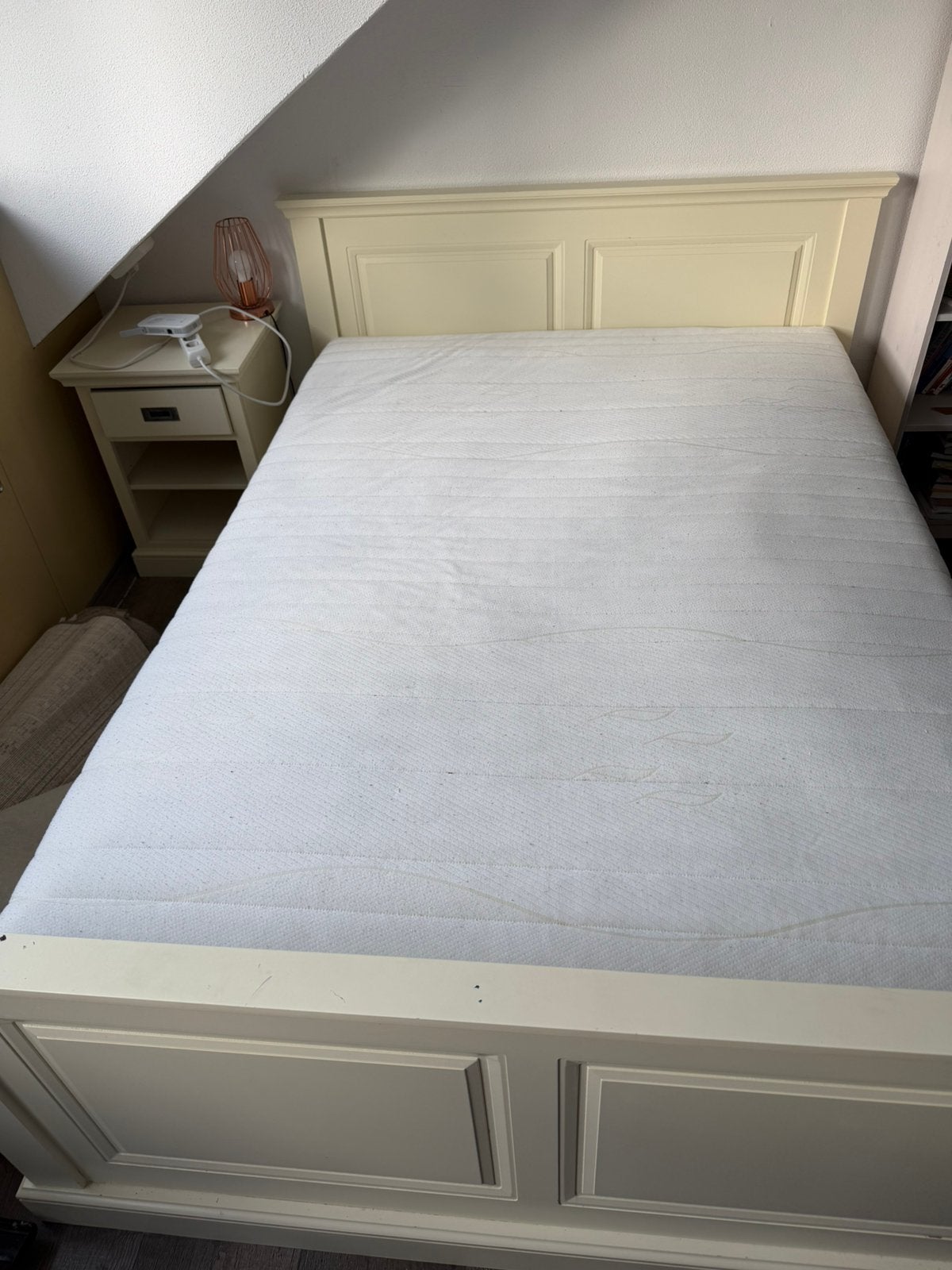 Gratis op te halen bed 140x200, Ophalen, Gebruikt, Tweepersoons, 140 cm