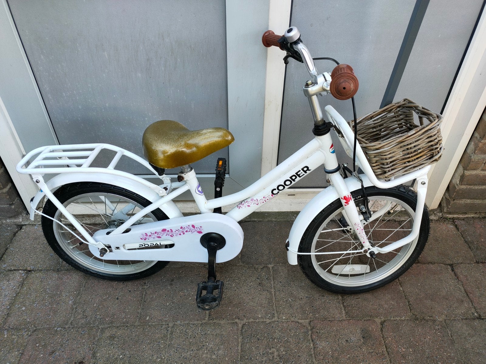 16 inch Popal Cooper kinderfiets, Fietsen en Brommers, Ophalen, Terugtraprem, Gebruikt, Popal Cooper