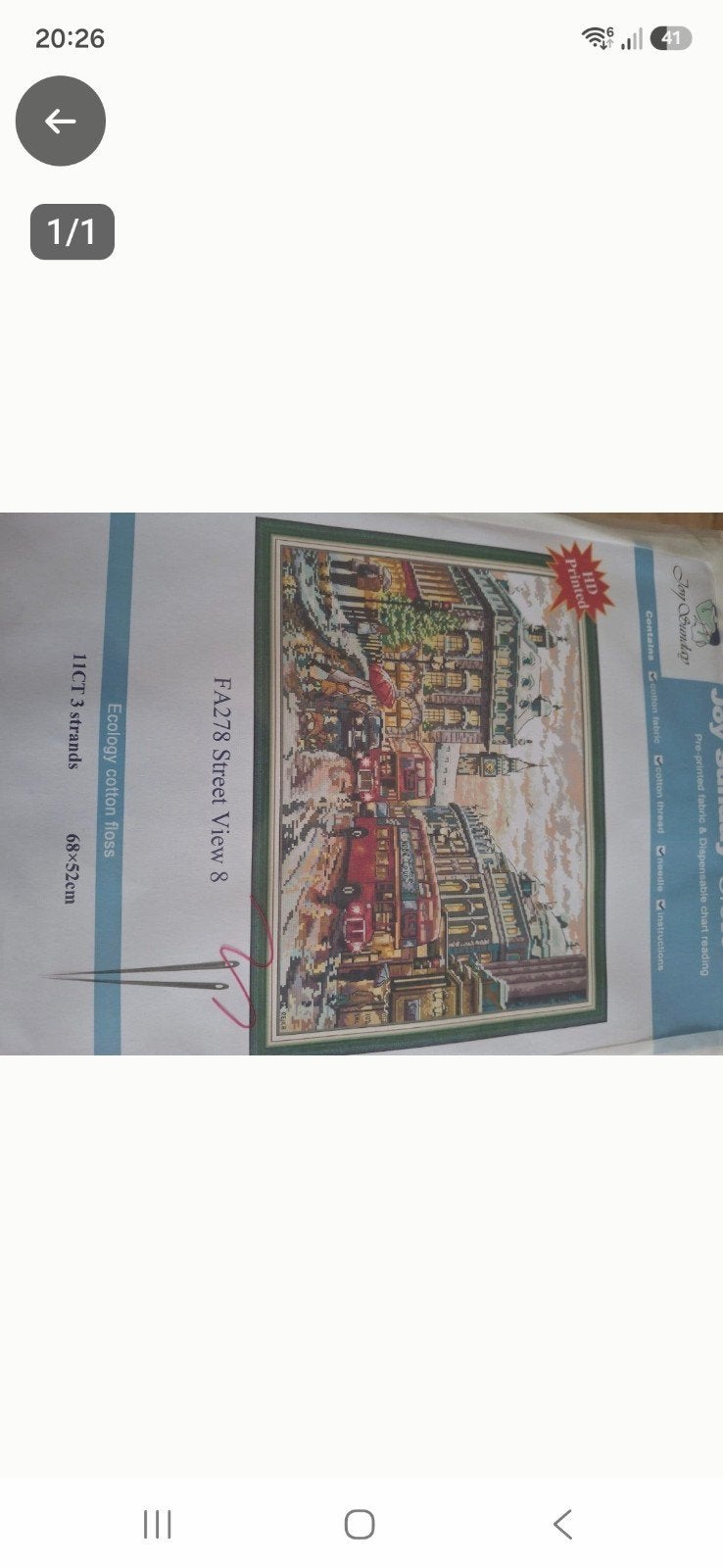 borduurpakket van Londen- 68x52cm, Ophalen of Verzenden, Nieuw, Handborduren, Borduurpakket