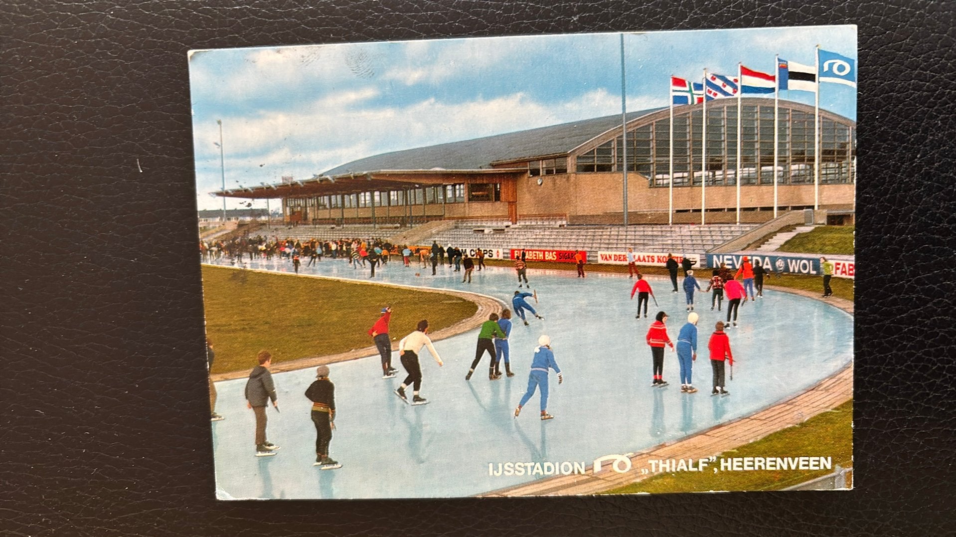 Heerenveen jaren 70 IJsstadion THIALF, Verzenden, 1960 tot 1980, Gelopen, Friesland