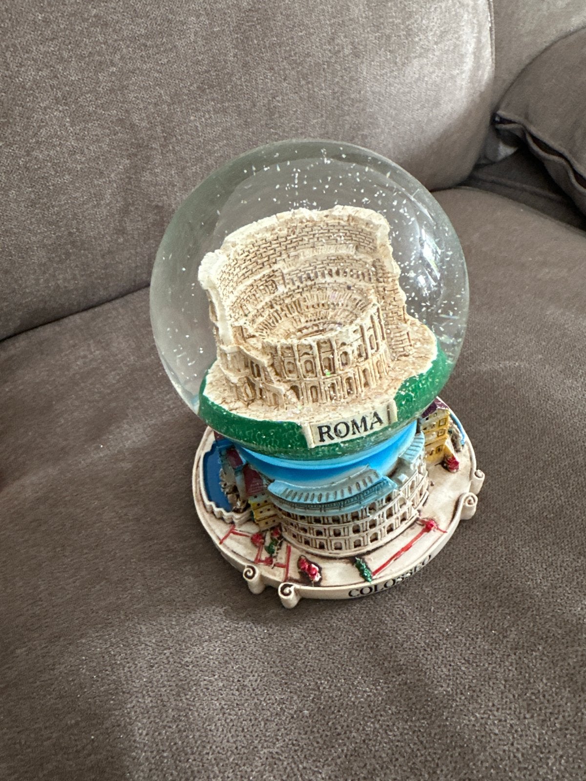 Sneeuwbol Rome Colosseum - Souvenir uit Italië, Ophalen, Gebruikt