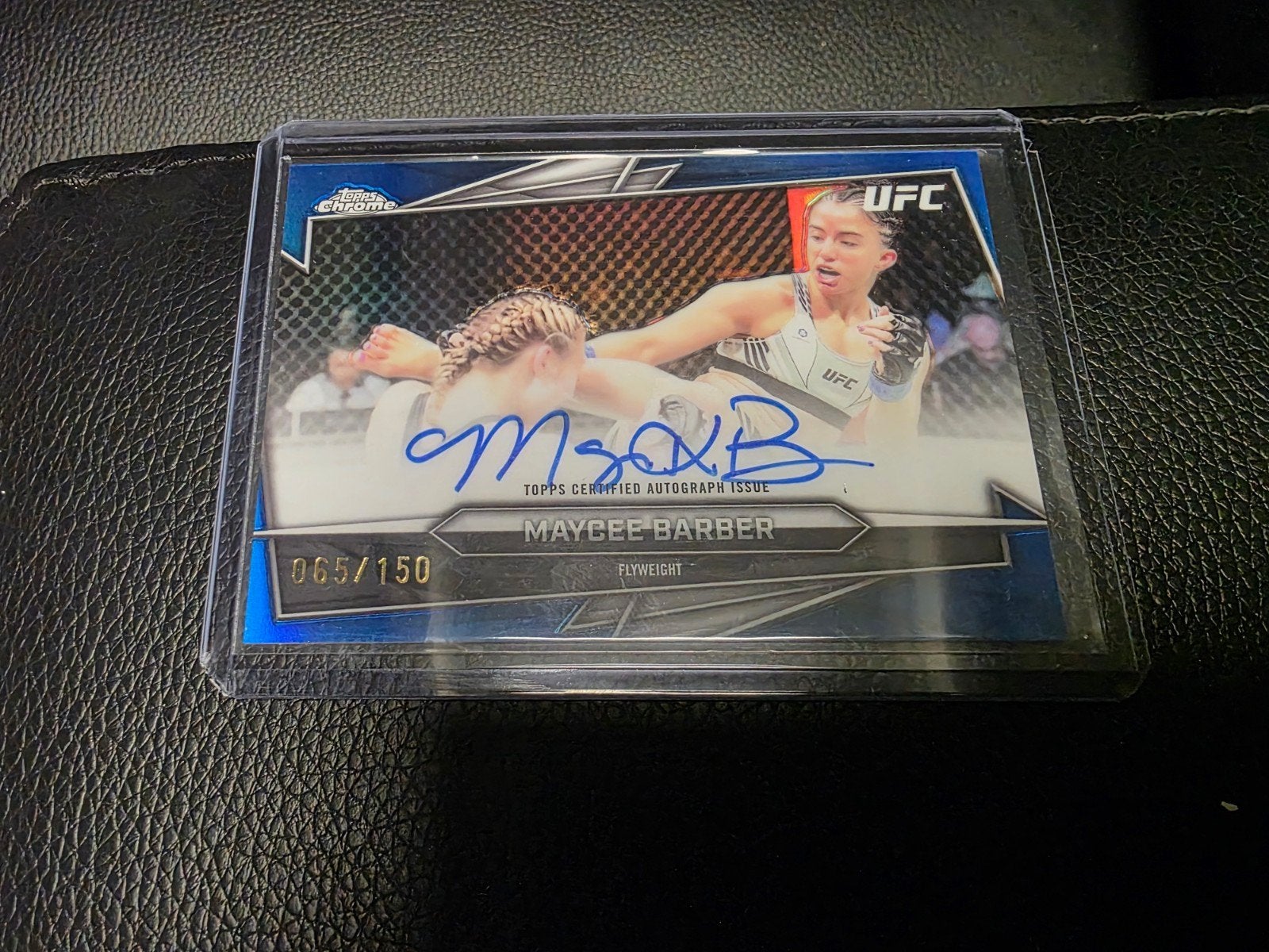 Maycee Barber Topps Chrome Autograph Kaart 065/150, Verzamelen, Sportartikelen en Voetbal, Zo goed als nieuw, Ophalen of Verzenden