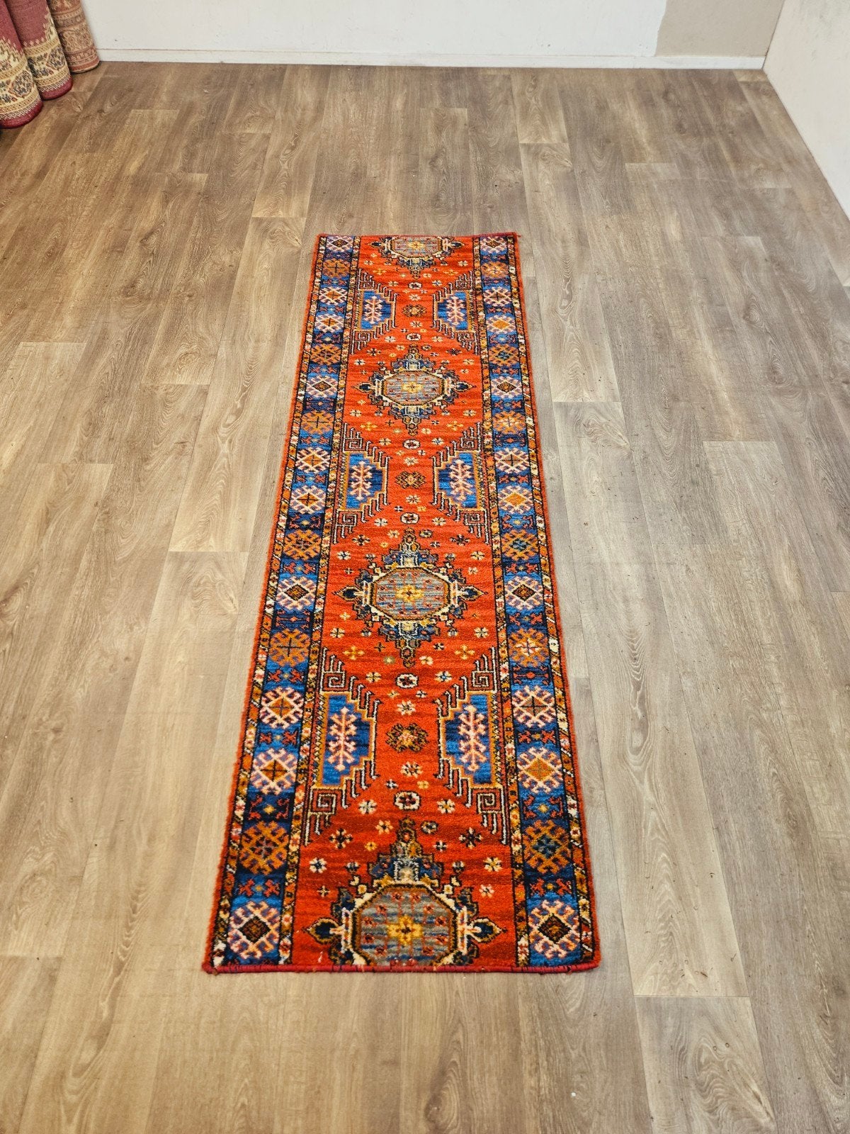 Perzische Loper. Prachtige kleuren en patronen! Weg = Weg!, Perzisch, 200 cm of meer, Zo goed als nieuw, Rechthoekig