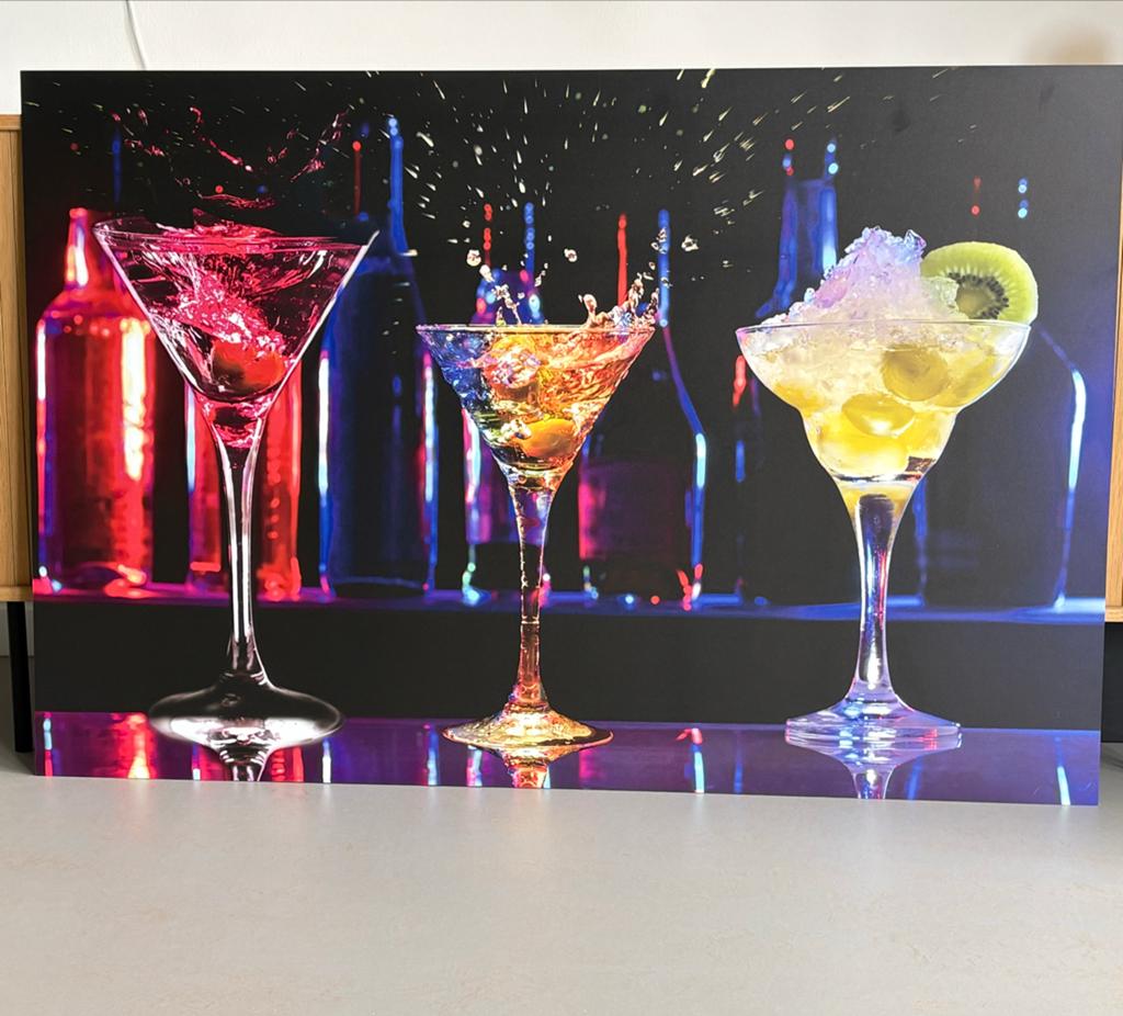 Moderne Cocktail Canvas Print - Levendige Kleuren, Antiek en Kunst, Ophalen