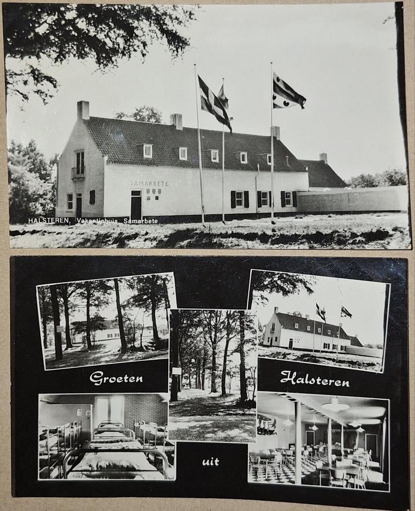 2x Samarbete Halsteren • 1961 • Vakantiehuis, Verzenden, Gelopen, Noord-Brabant