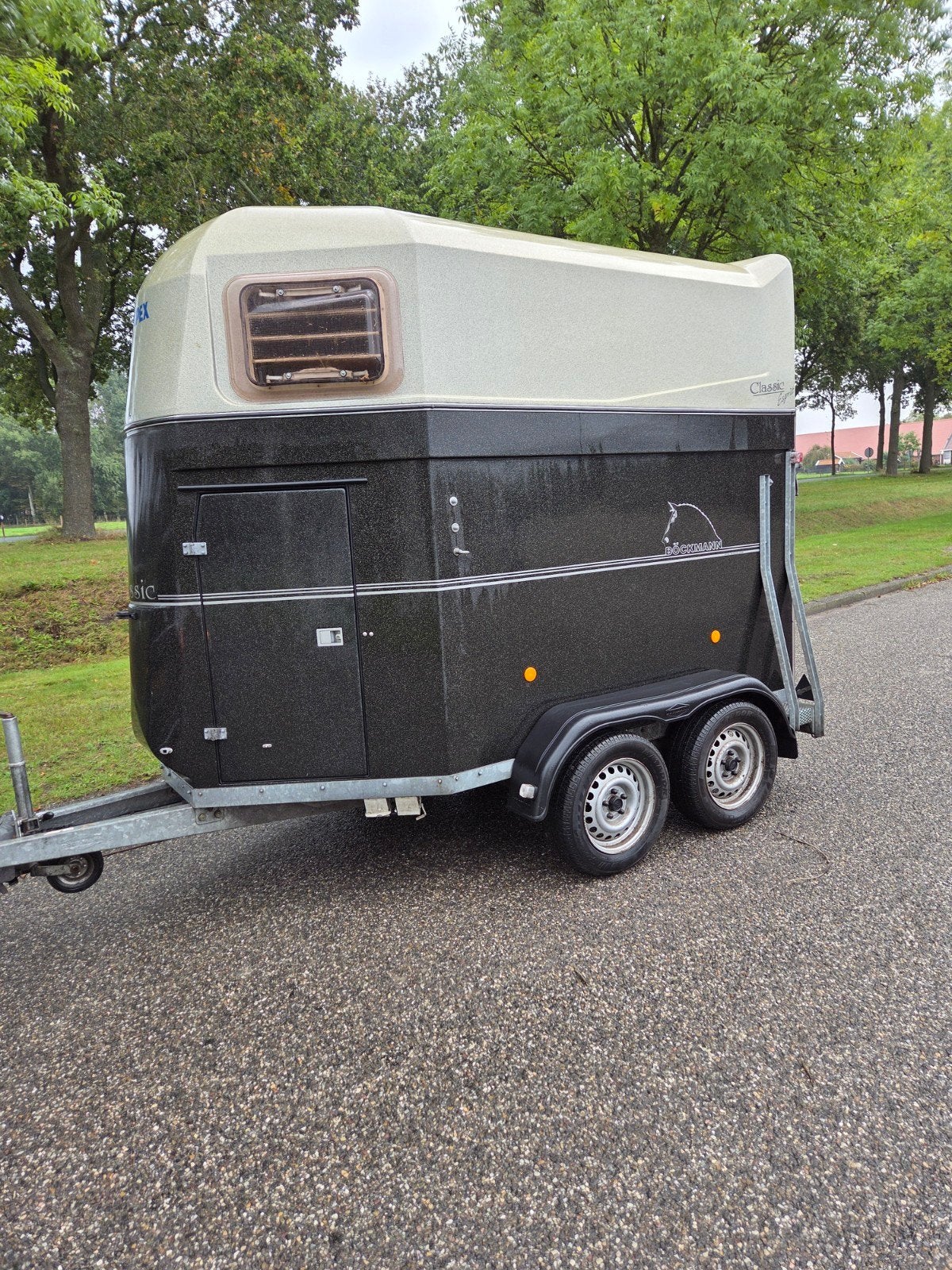 Bockman 2 paards trailer Polyesrer, Dieren en Toebehoren, Ophalen of Verzenden, Gebruikt, Polyester, 2-paards trailer