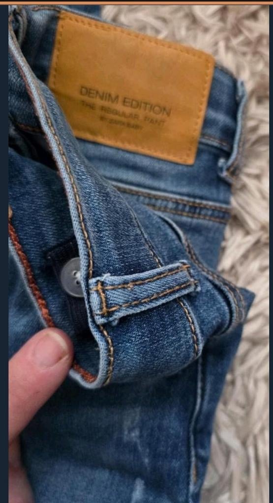 Zara Strechie Spijkerbroek Verstelbaar 110, Broek, Zo goed als nieuw, Zara girls, Verzenden