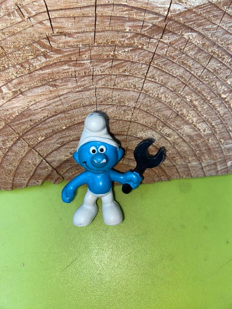 Smurfen monteur smurf, Verzamelen, Smurfen, Ophalen of Verzenden, Gebruikt, Verschillende Smurfen
