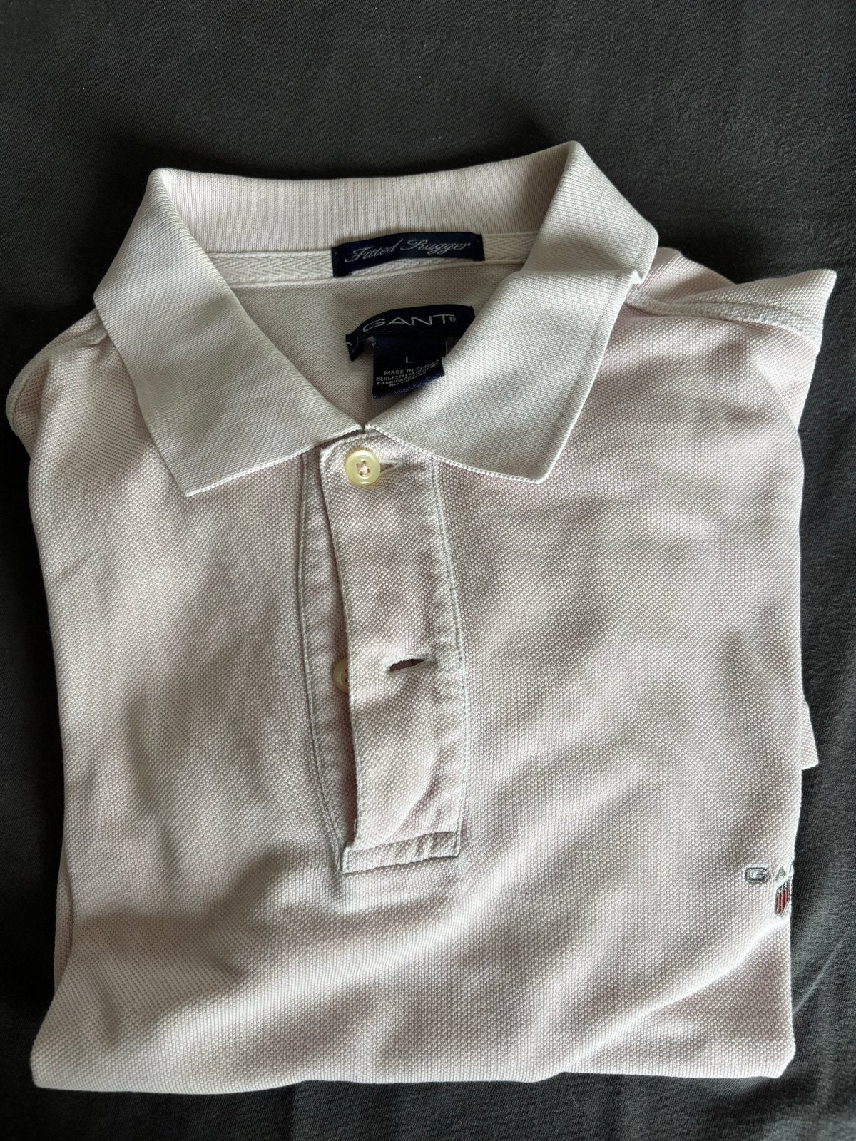 GANT Polo Shirt - Lichtroze - Maat L, Ophalen of Verzenden, Gedragen, Maat 52/54 (L), Roze