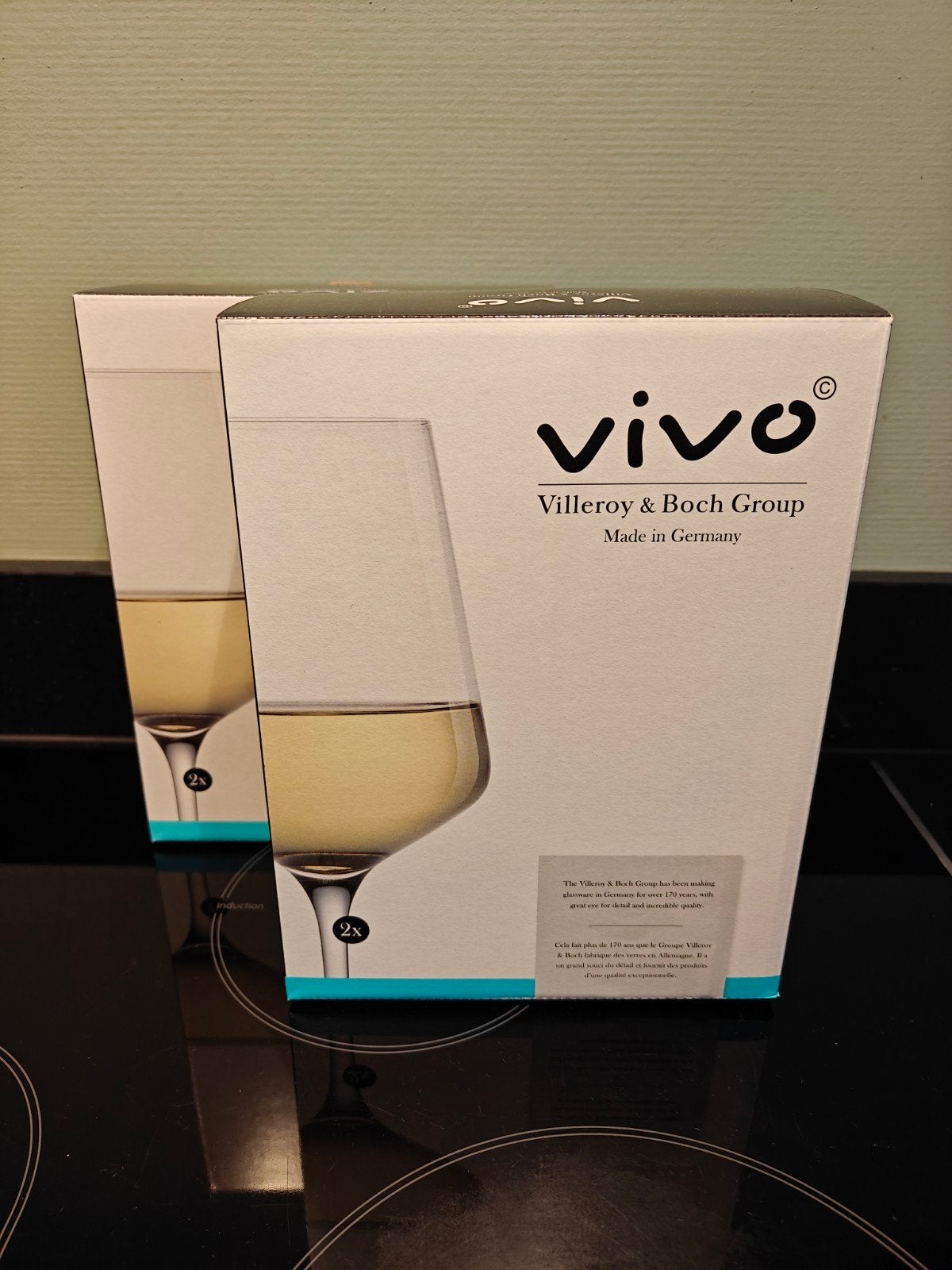 4 nieuwe vivo witte wijnglazen, Ophalen, Nieuw, Overige typen