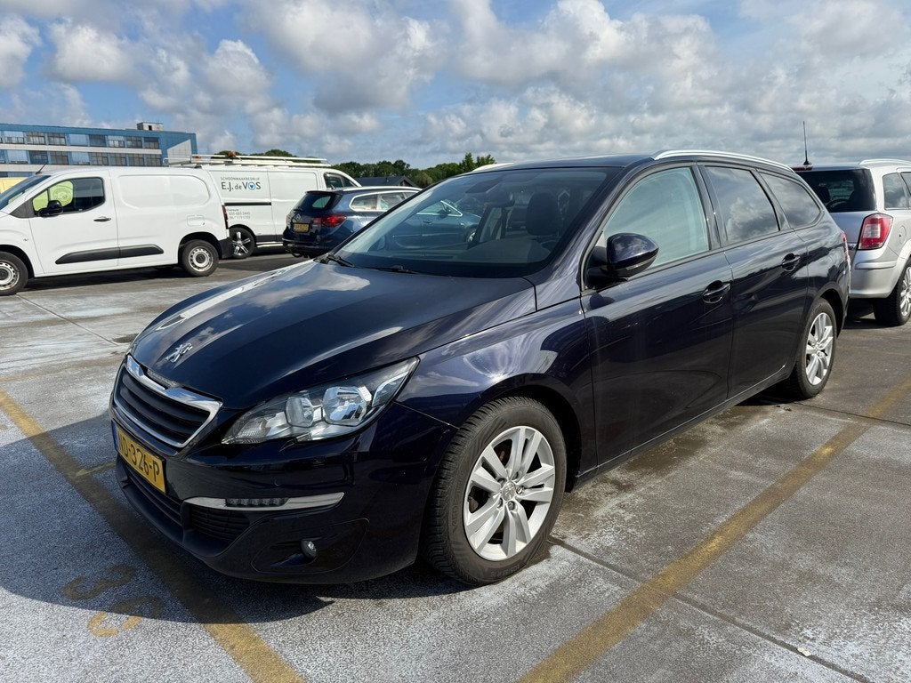 Peugeot 308 SW 1.6 BlueHDI Blue Lease Executive Airco, LMV, Auto's, Peugeot, Voorwielaandrijving, Gebruikt, 4 cilinders, Blauw