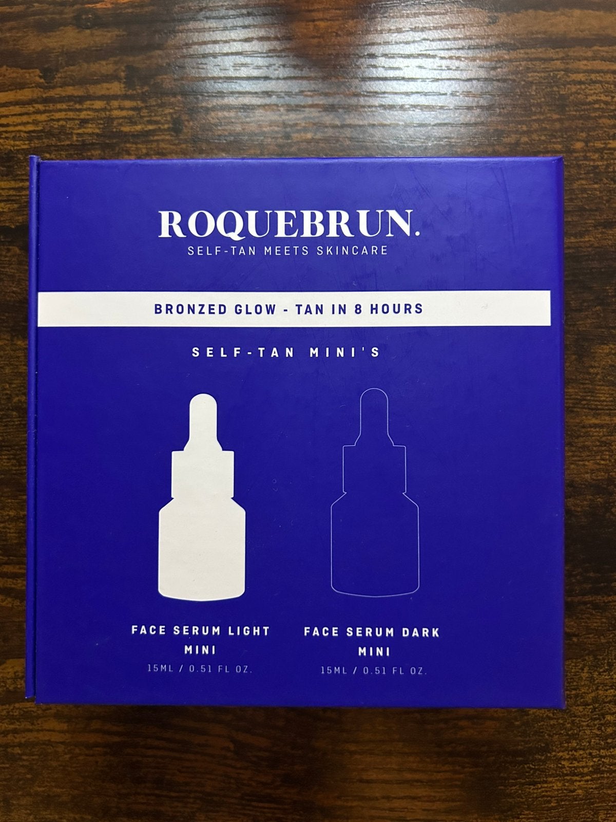 ROQUEBRUN Self-Tan Mini’s Face Serum Light & Dark – set, Verzenden, Nieuw, Gehele gezicht