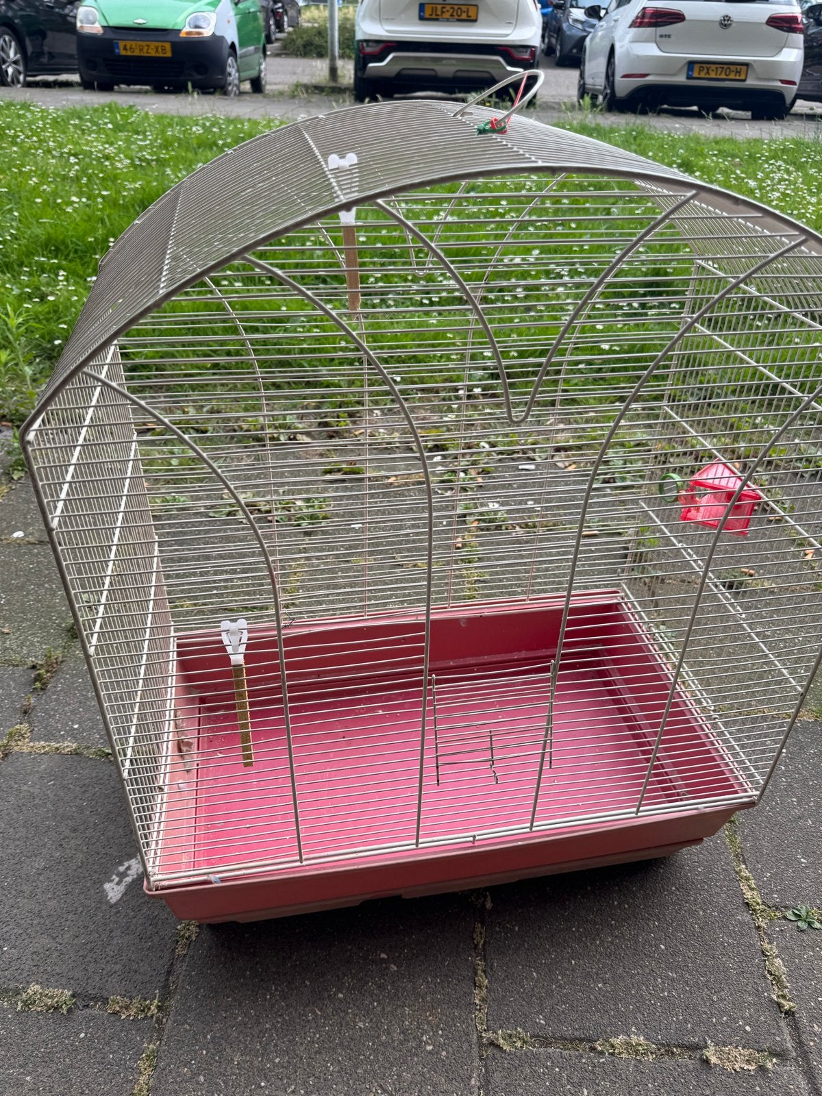Kanari en papegaai kooi, Ophalen of Verzenden, Metaal, Vogelkooi