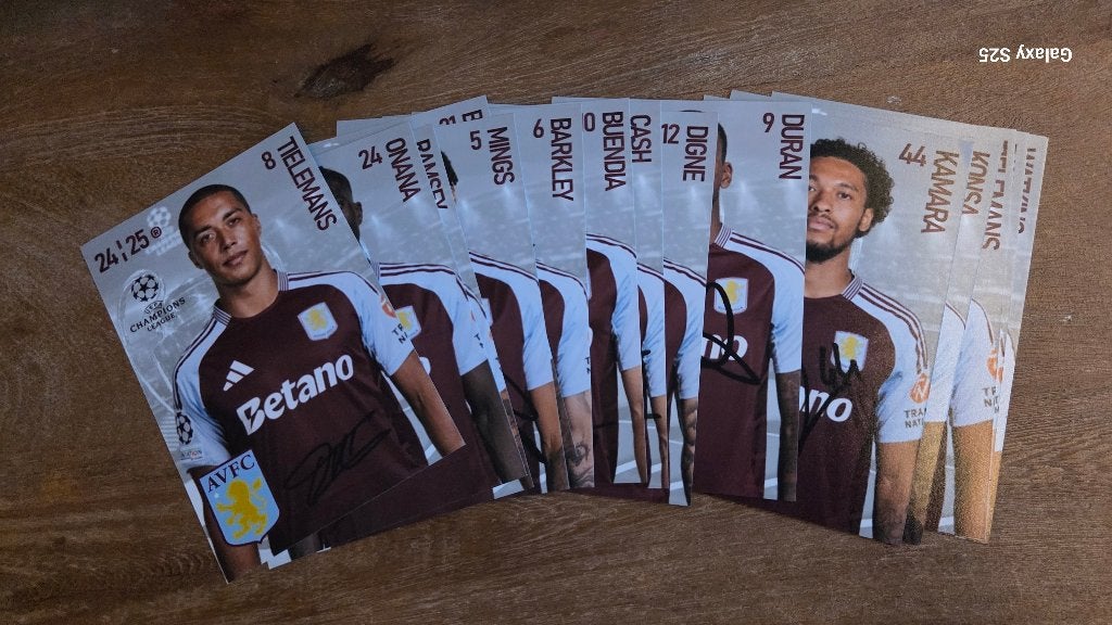 Fotoset Aston Villa 2024-2025, Ophalen of Verzenden, Nieuw, Buitenlandse clubs