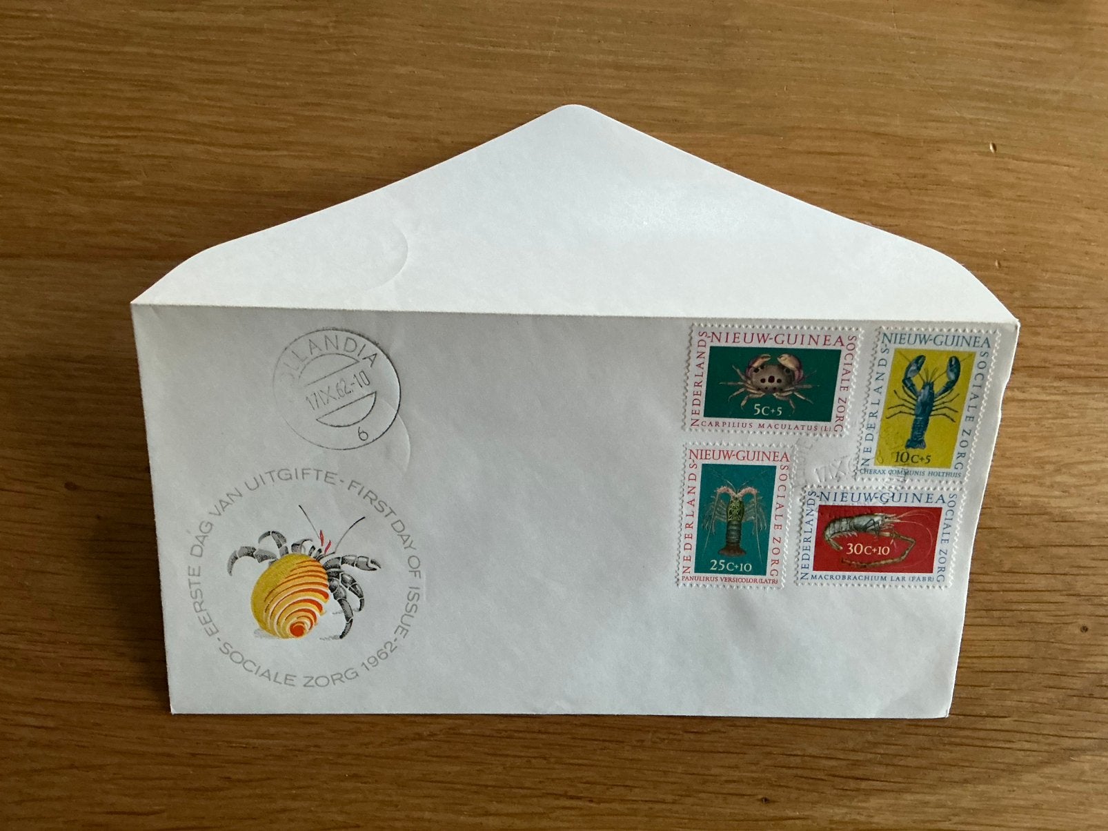 Te koop fdc nieuw Guinea E-11 onbeschreven met open klep, Postzegels en Munten, Postzegels | Eerstedagenveloppen, Verzenden, Onbeschreven