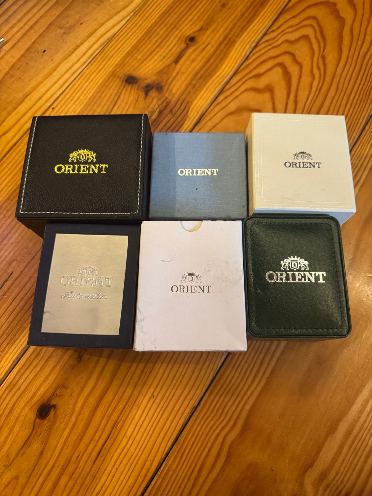 Oriënt horloge doosjes - Ideaal voor verzamelaars, Sieraden, Tassen en Uiterlijk, Antieke sieraden, Ophalen, Overige materialen