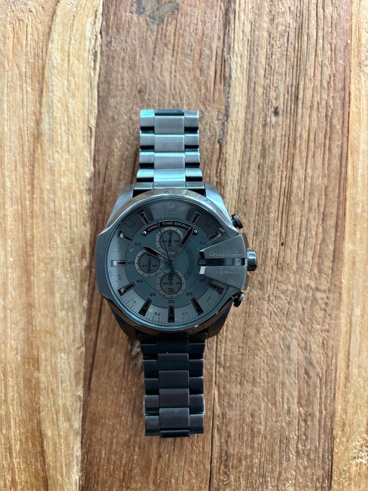 Diesel DZ-4282 Herenhorloge - 3x gebruikt, Overige merken, Gebruikt, Staal, Polshorloge
