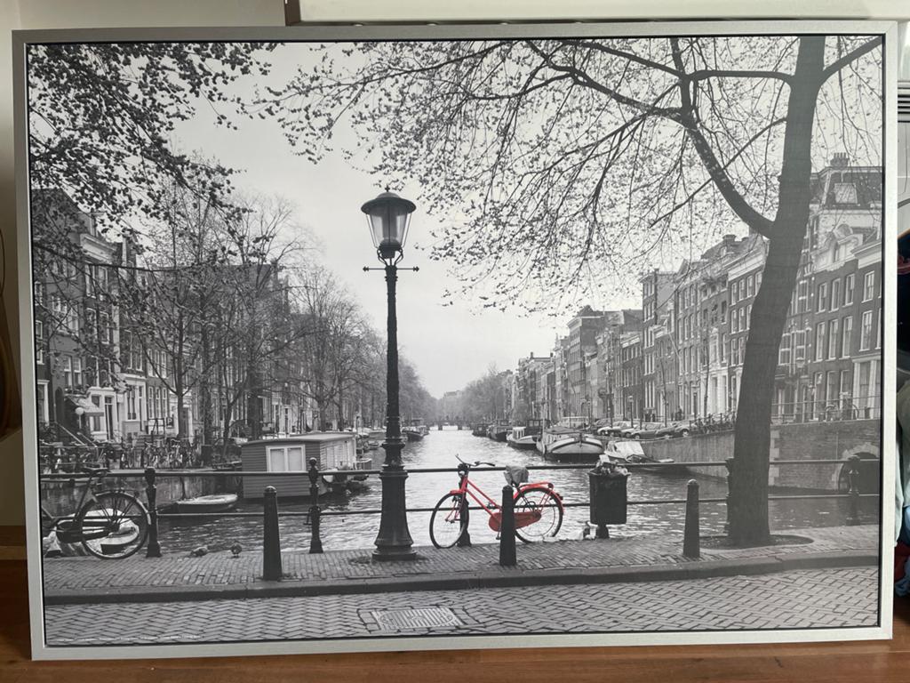 IKEA VILSHULT Amsterdam gracht foto 140x100 cm, Ophalen