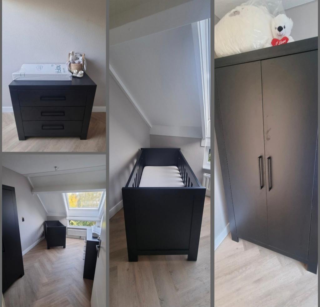 Complete babykamer: Ledikant, Commode en Kledingkast, Ophalen, Gebruikt, Jongetje of Meisje