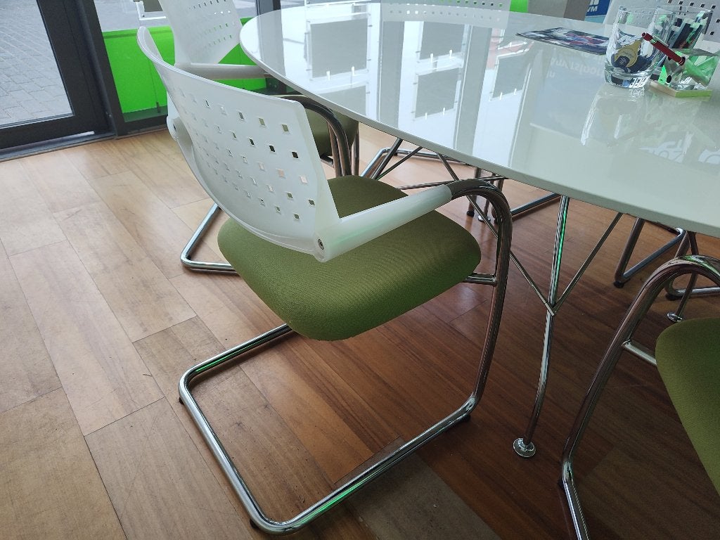 Antonio Citterio Vitra Visavis stoelen, Ophalen, Zo goed als nieuw, Vijf, Zes of meer stoelen