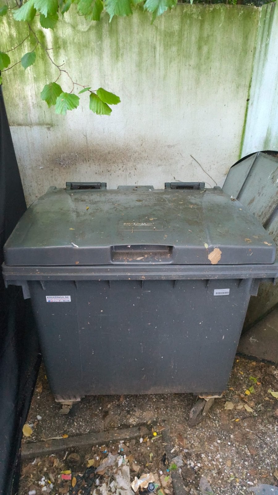 Grote afvalcontainer op wielen - Gebruikt, Ophalen, Gebruikt