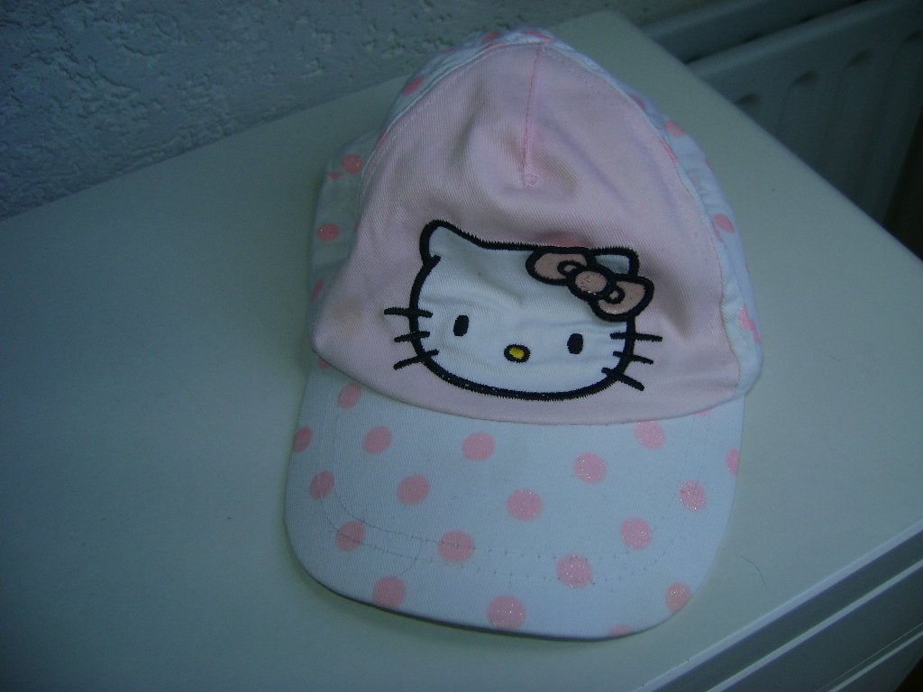 roze/witte hello kitty pet maat 110 verstelbaar, Meisje, 110 t/m 116, Ophalen of Verzenden, Hello Kitty