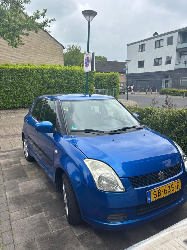 Suzuki Swift 2006 Blauw, Auto's, Voorwielaandrijving, Stof, 40 €/maand, 1328 cc