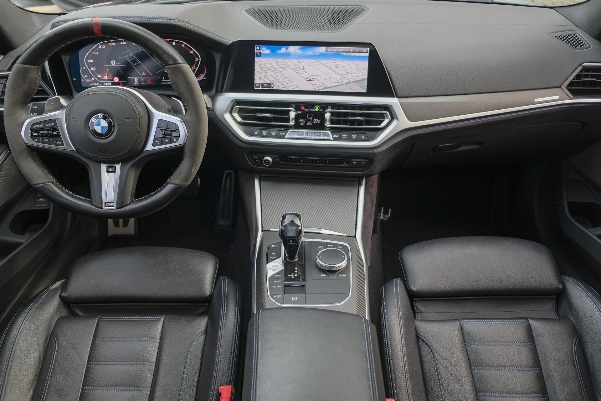 BMW 3-serie M340i 505pk xDrive Stage2 Schuifdak NLauto Harma, Auto's, Automaat, Euro 6, 1645 kg, Zwart