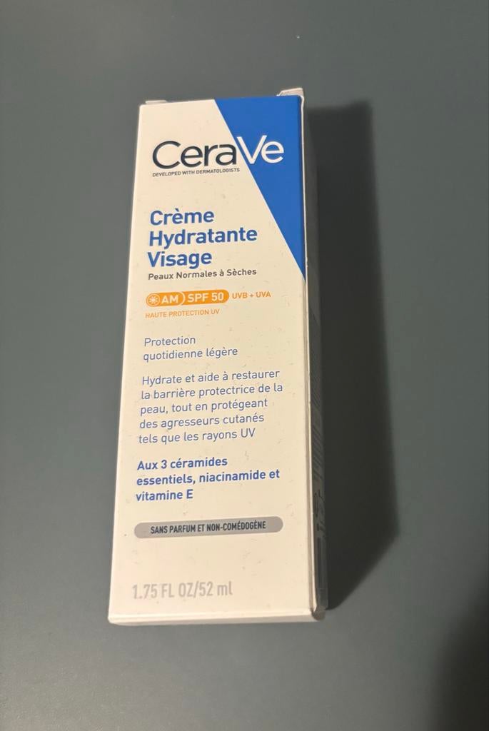 CeraVe Hydraterende Gezichtscrème SPF 50, Sieraden, Tassen en Uiterlijk, Uiterlijk | Gezichtsverzorging, Ophalen of Verzenden