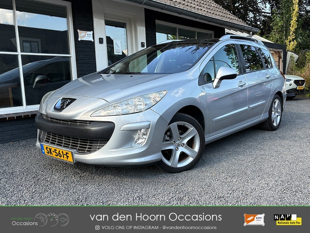 Peugeot 308 SW 1.6 VAKANTIE-AUTO | 7 ZITS | TREKHAAK | PANOD, Auto's, Peugeot, Bedrijf, Te koop, ABS, Airbags, Airconditioning