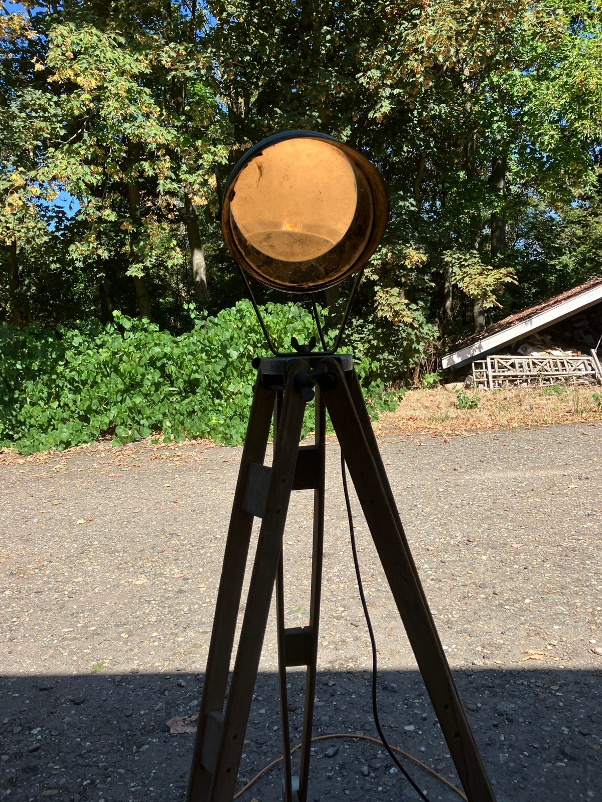 Tripod lamp driepoot industrieel zeer mooi, Ophalen, Zo goed als nieuw, 150 tot 200 cm