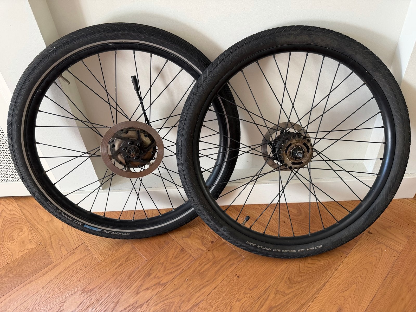 Van Moof X3 Voorwiel en achterwiel, Gebruikt, Aluminium, Ophalen, Elektrische fiets