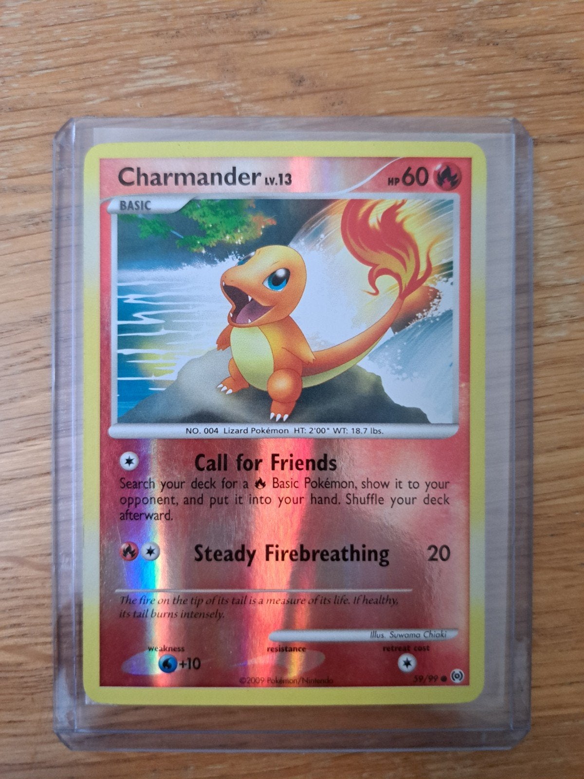 Charmander 59/99, reverse holo, Ophalen of Verzenden, Zo goed als nieuw, Losse kaart, Foil