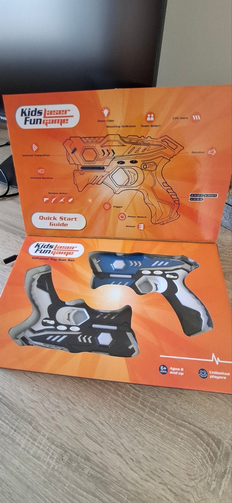 Kids Laser Fun Game - 2 Infrarood Speelgoed Pistolen, Ophalen of Verzenden, Zo goed als nieuw, Jongen of Meisje