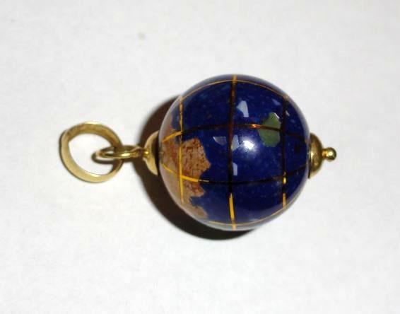 Hanger edelsteen Lapis Lazuli goud, Met edelsteen, Overige voorstellingen, Blauw, Nieuw