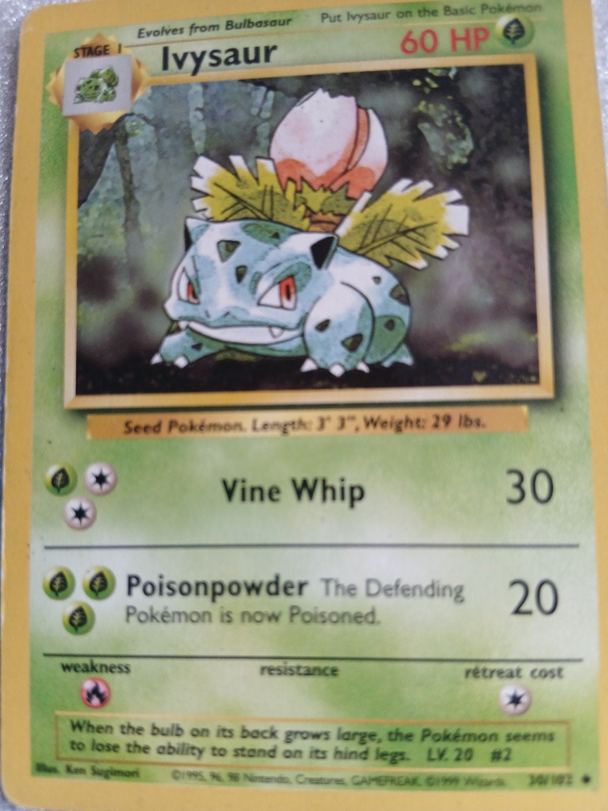 Ivysaur 60 hp, Hobby en Vrije tijd, Verzamelkaartspellen | Pokémon, Ophalen of Verzenden