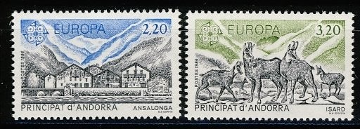 CEPT Andorra Frans 369/70 1986 postfris, Ophalen of Verzenden, Postfris, Overige thema's