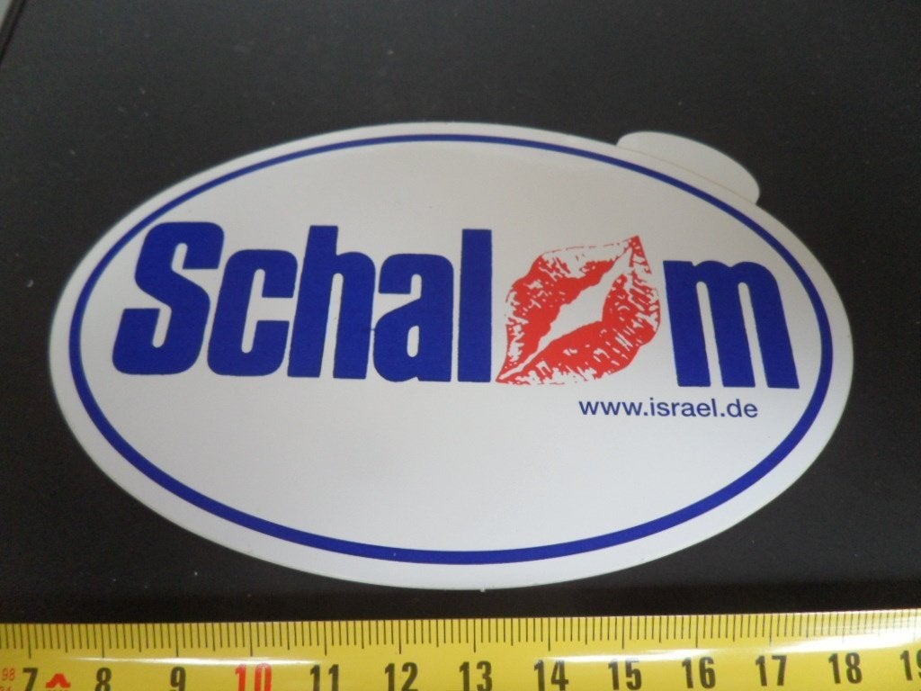 sticker Israel  SCHALOM   *, Ophalen of Verzenden, Zo goed als nieuw