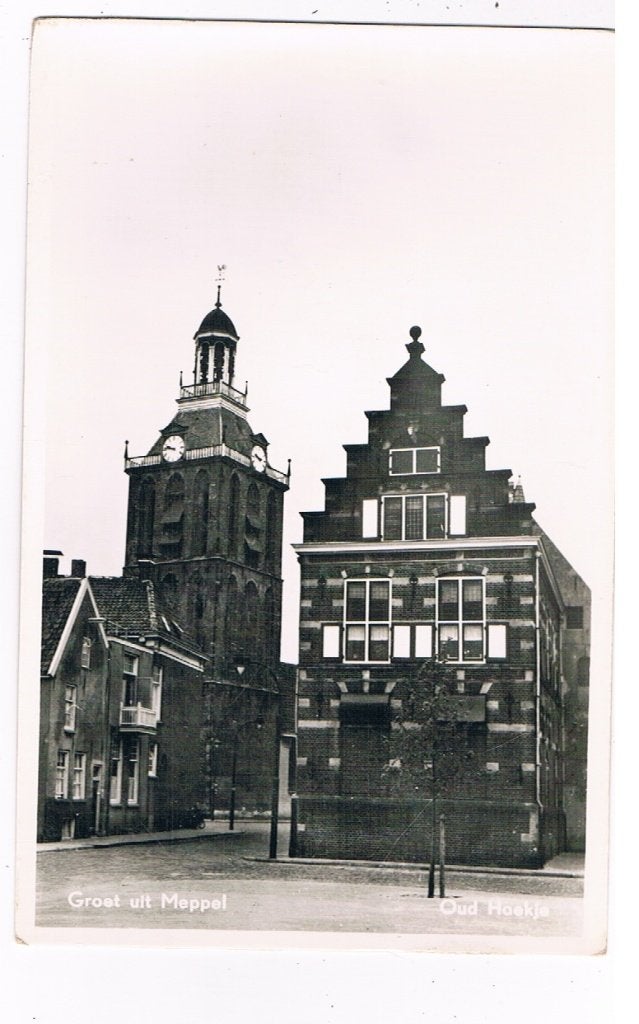 18 / MEPPEL : Groet uit, Verzenden, 1940 tot 1960, Ongelopen, Drenthe