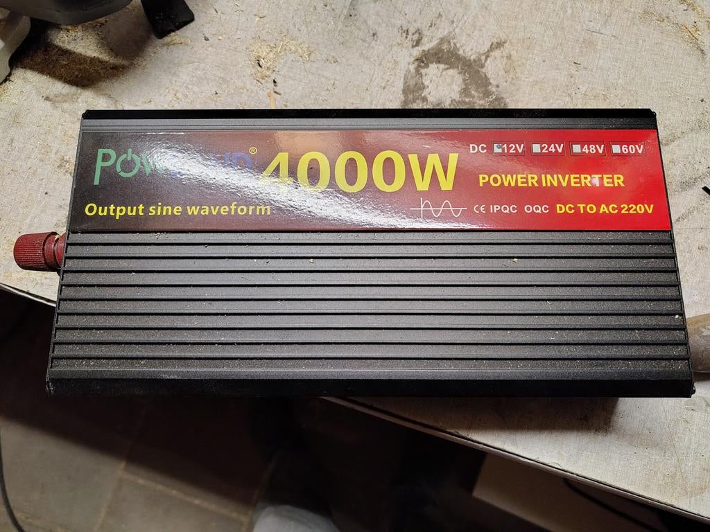 Omvormer 12V naar 230V, 4000W - Gebruikt, Ophalen of Verzenden, Gebruikt