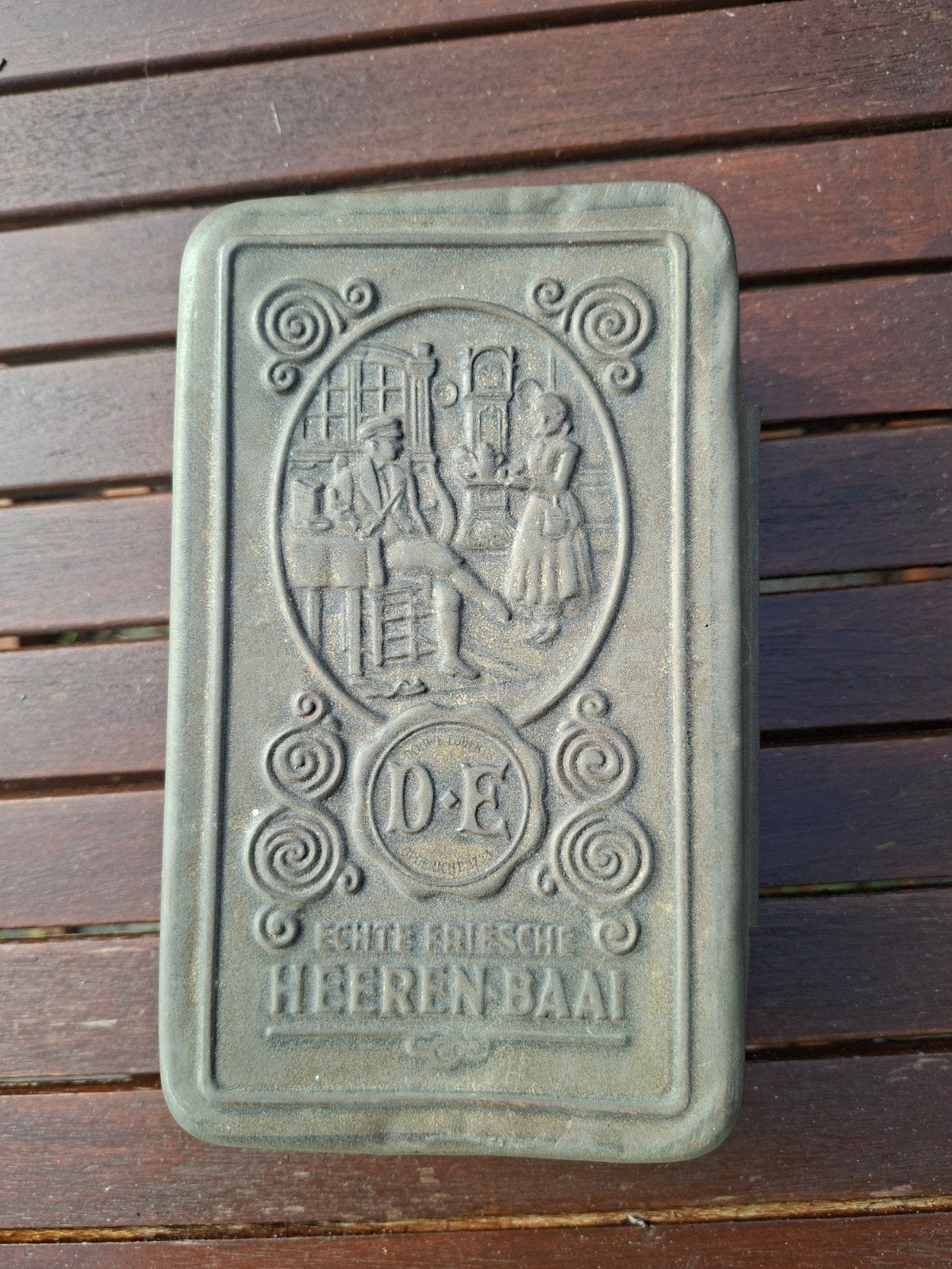 Antiek Douwe Egberts blik, Ophalen of Verzenden, Gebruikt, Overige, Douwe Egberts