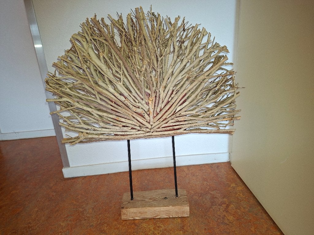 houten levensboom, Beige, Hout, Decoratieobject, Ophalen of Verzenden
