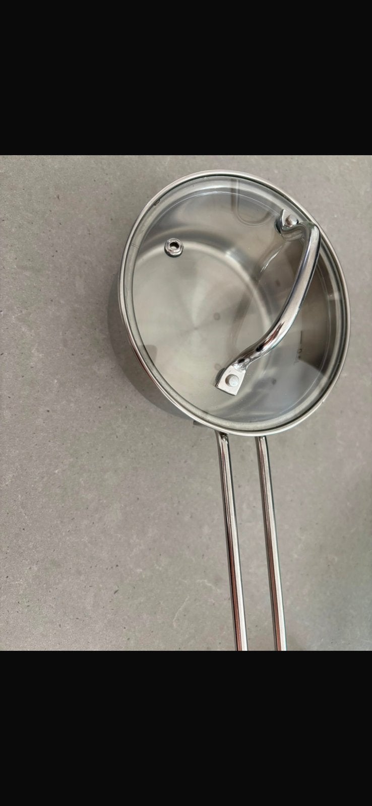 Kookpan met deksel, Ophalen of Verzenden, Zo goed als nieuw, Rvs, Kookpan