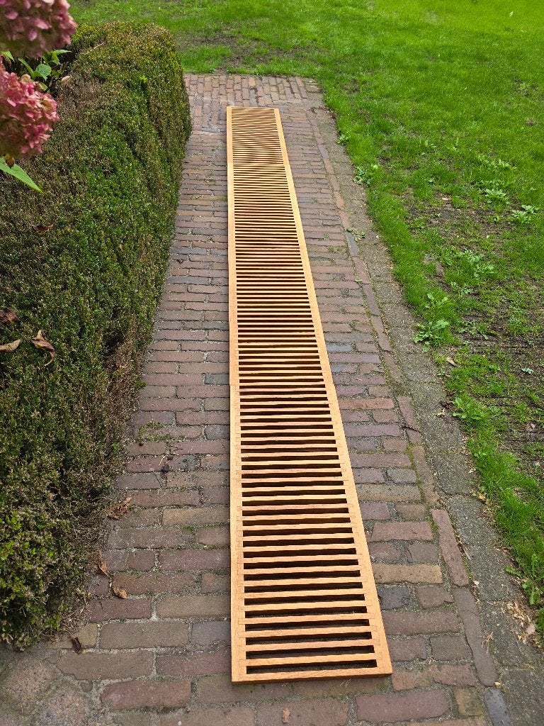Hardhouten convectorroosters 322 x 32 cm (4 delen), Ophalen, Gebruikt, Minder dan 30 cm, Overige typen