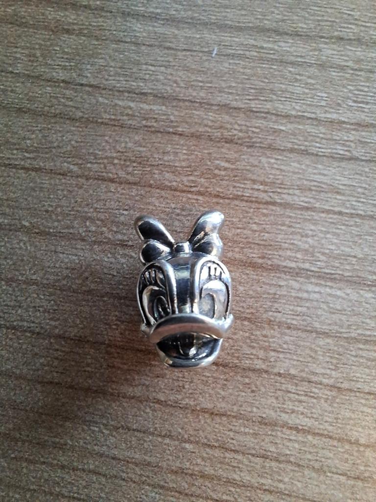 Pandora bedel Katrien, Sieraden, Tassen en Uiterlijk, Bedels, Ophalen of Verzenden, Zo goed als nieuw, Zilver, Pandora